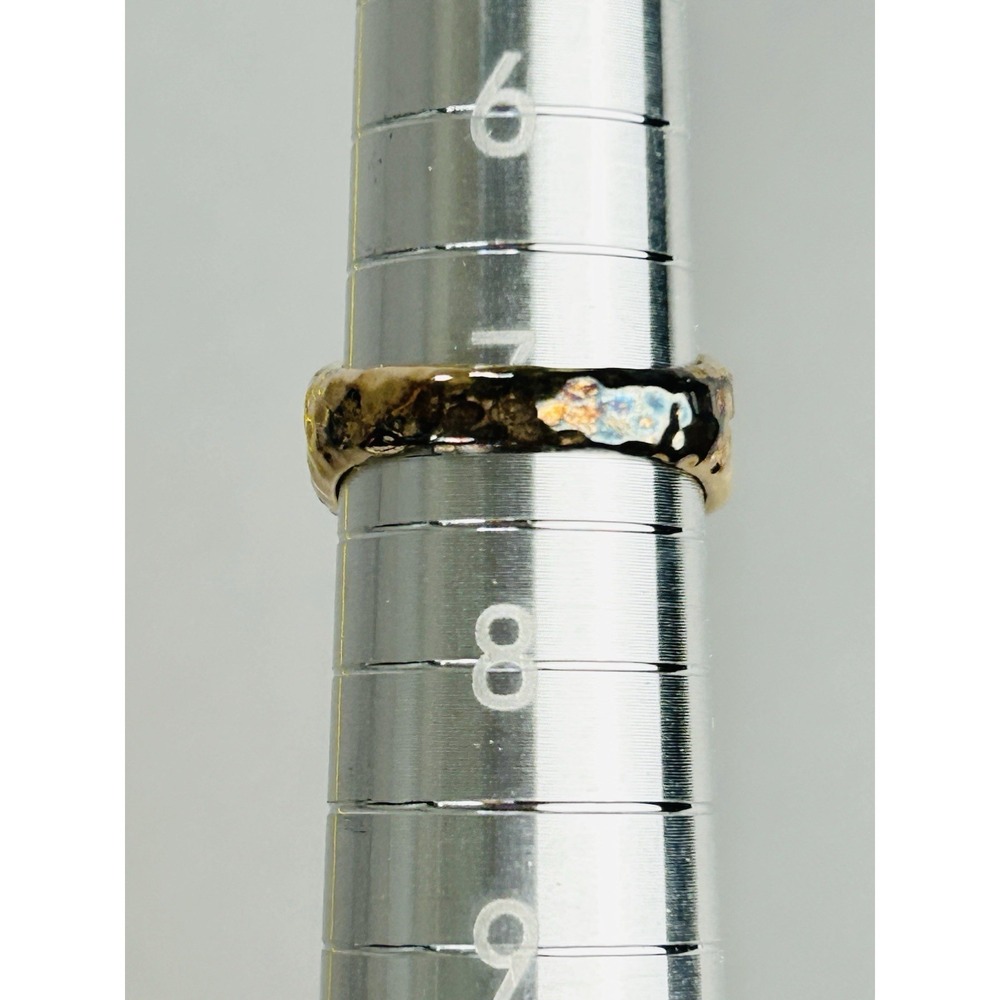 Sterling Silver Gold Tone Size 7.25 Ring With Faux Lavender Stone China READ - Picture 8 of 8